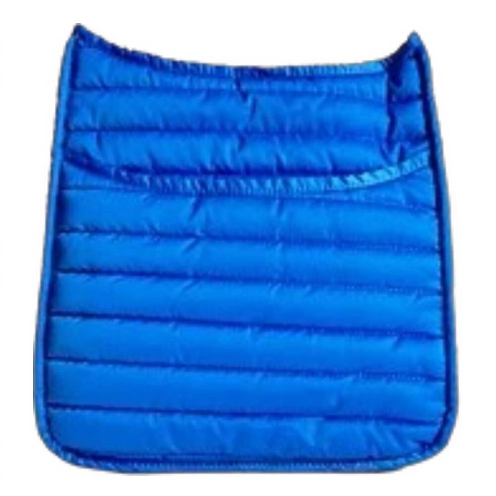 NEW AHDORNED women's puffer messenger bag in blue